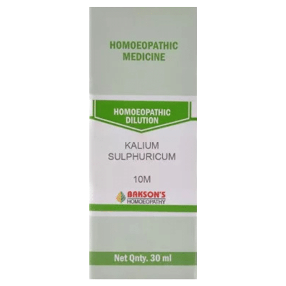Bakson's Homeopathy Kalium Sulphuricum Dilution 10M Bakson's Homeopathy Kalium Sulphuricum Dilution 10M