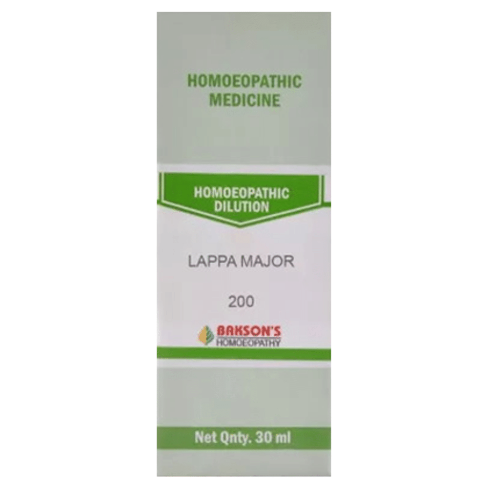 Bakson's Homeopathy Lappa Major Dilution 200 Bakson's Homeopathy Lappa Major Dilution 200