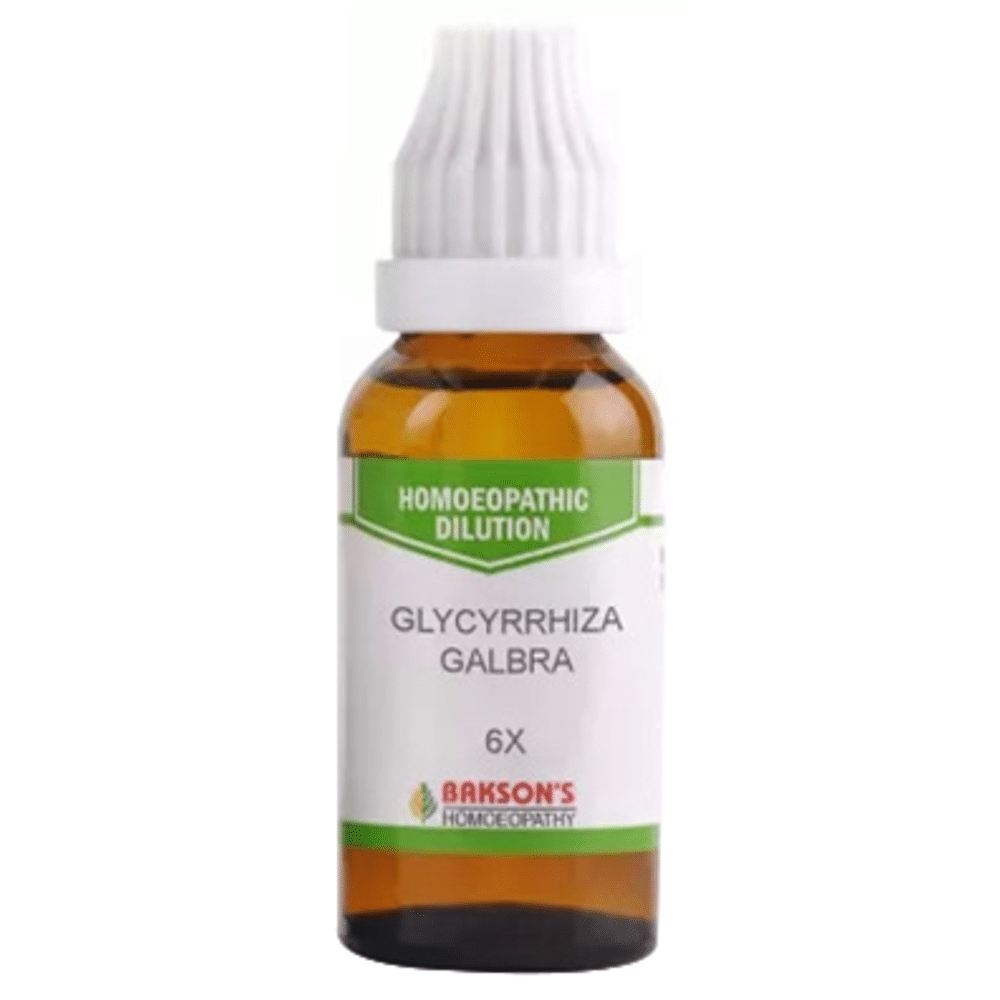Bakson's Homeopathy Glycyrrhiza Galbra Dilution 6X Bakson's Homeopathy Glycyrrhiza Galbra Dilution 6X