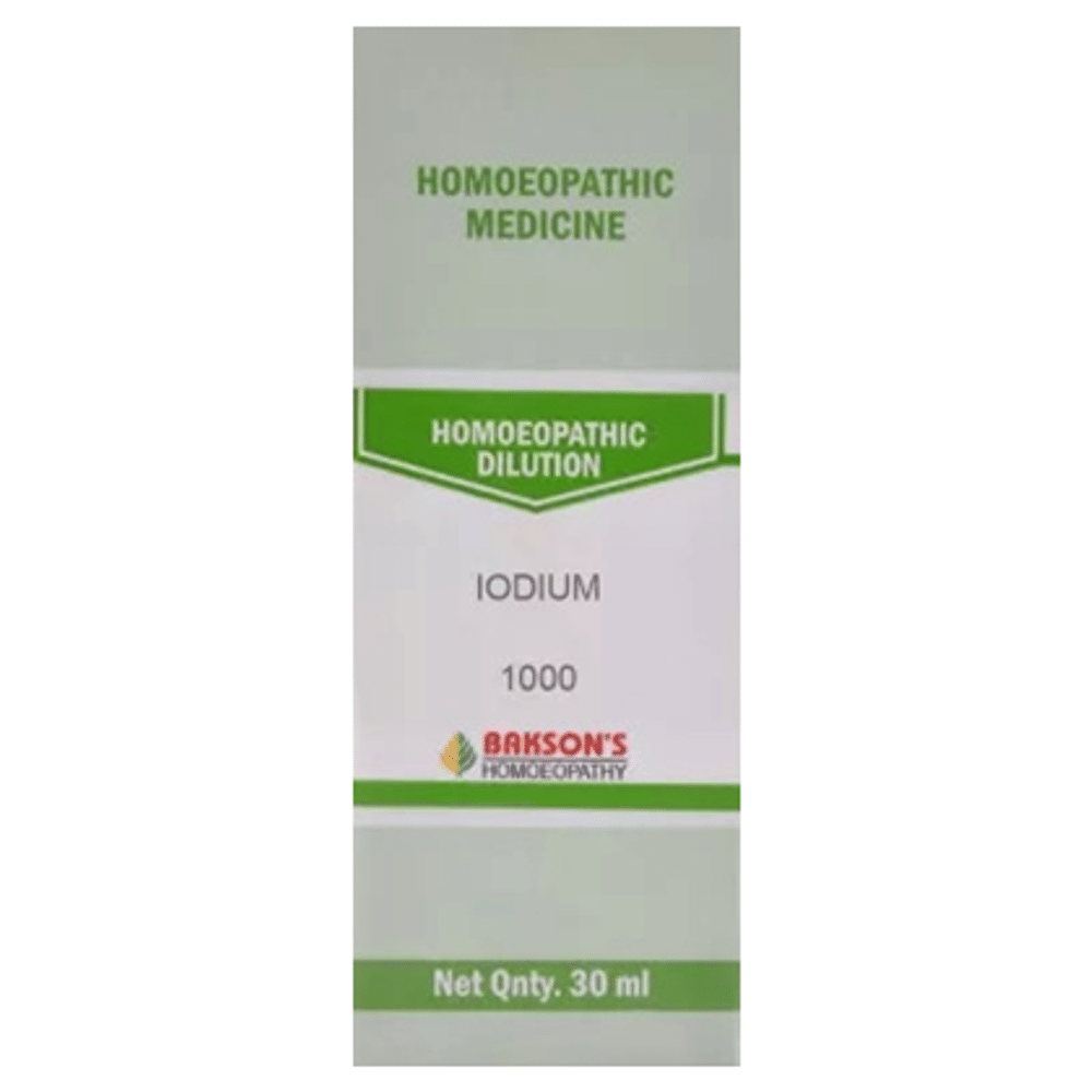 Bakson's Homeopathy Iodium Dilution 1000 CH Bakson's Homeopathy Iodium Dilution 1000 CH