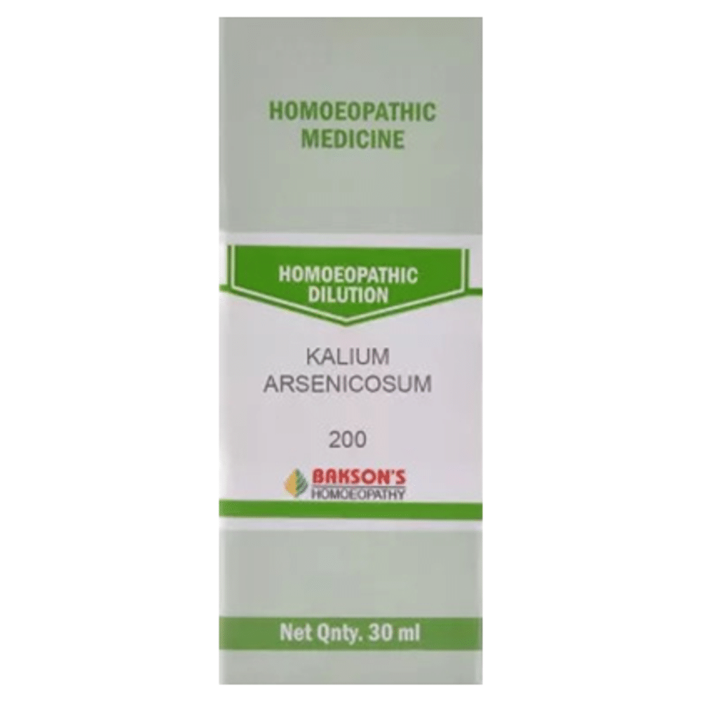 Bakson's Homeopathy Kalium Arsenicosum Dilution 200 Bakson's Homeopathy Kalium Arsenicosum Dilution 200