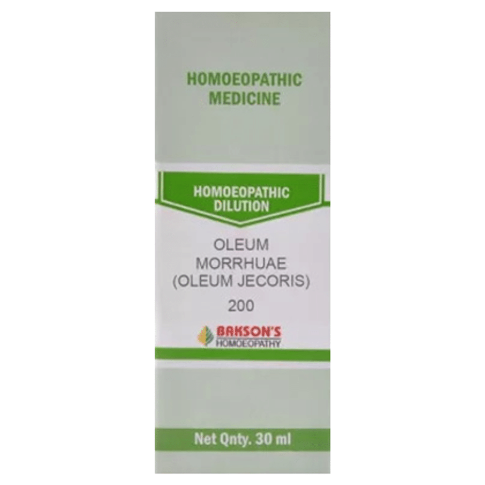 Bakson's Homeopathy Oleum Morrhuae (Oleum Jecoris) Dilution 200