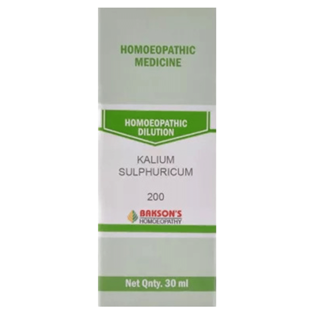 Bakson's Homeopathy Kalium Sulphuricum Dilution 200 Bakson's Homeopathy Kalium Sulphuricum Dilution 200