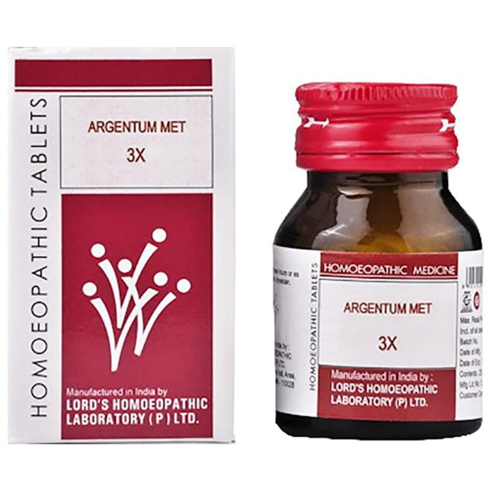 Lord's Argentum Met Trituration Tablet 3X Lord's Argentum Met Trituration Tablet 3X