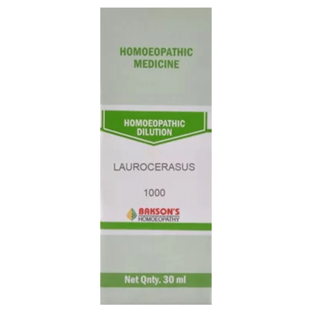 Bakson's Homeopathy Laurocerasus Dilution 1000 CH Bakson's Homeopathy Laurocerasus Dilution 1000 CH