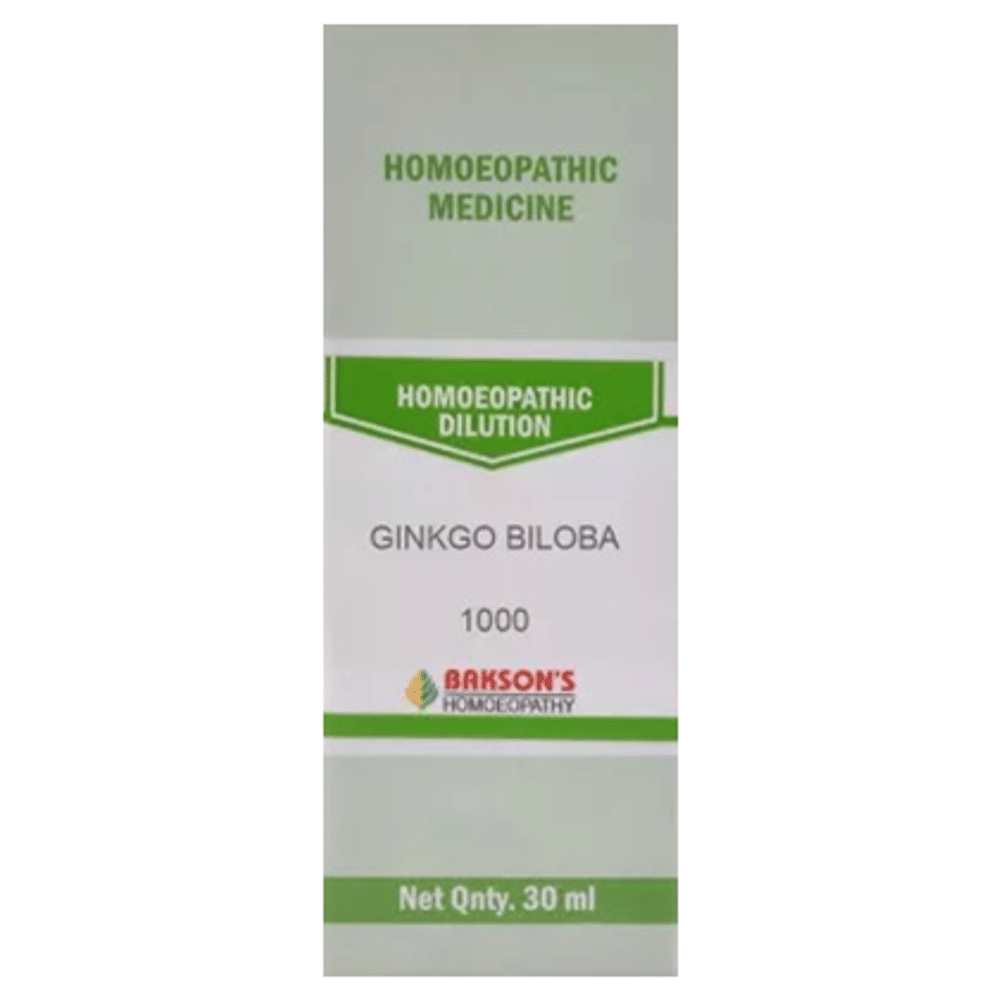 Bakson's Homeopathy Ginkgo Biloba Dilution 1000 CH