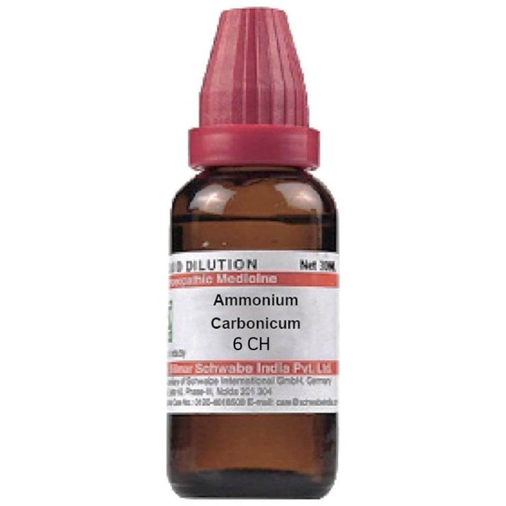 Dr Willmar Schwabe India Ammonium Carbonicum Dilution 6 CH Dr Willmar Schwabe India Ammonium Carbonicum Dilution 6 CH