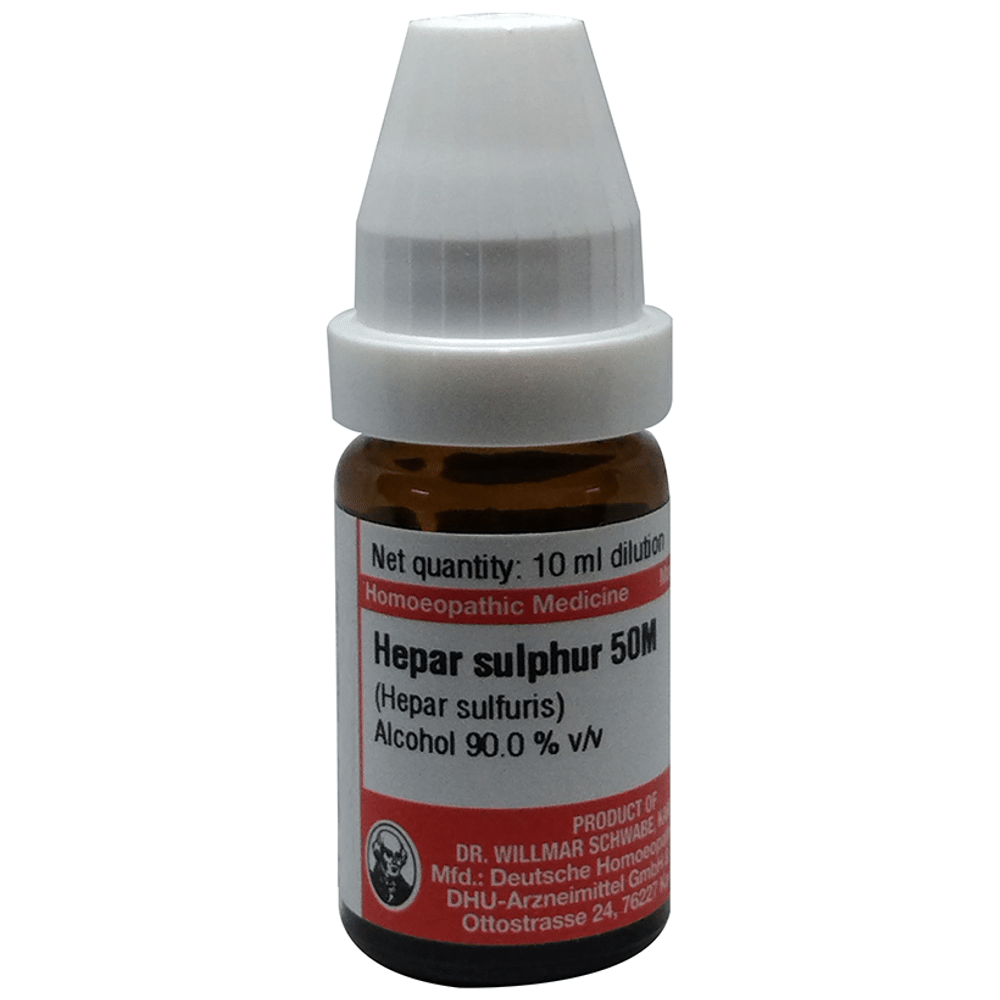 Dr Willmar Schwabe Germany Hepar Sulphur Dilution 50M Dr Willmar Schwabe Germany Hepar Sulphur Dilution 50M