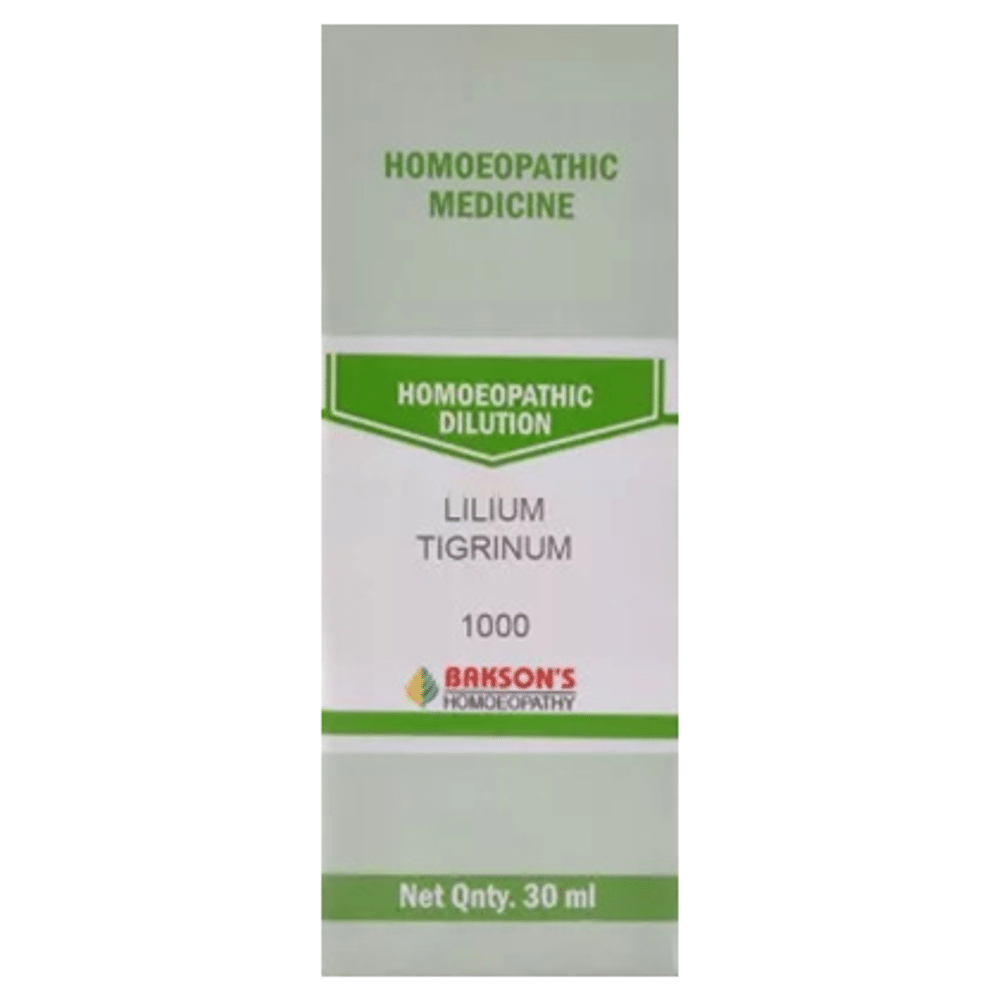 Bakson's Homeopathy Lilium Tigrinum Dilution 1000 CH Bakson's Homeopathy Lilium Tigrinum Dilution 1000 CH