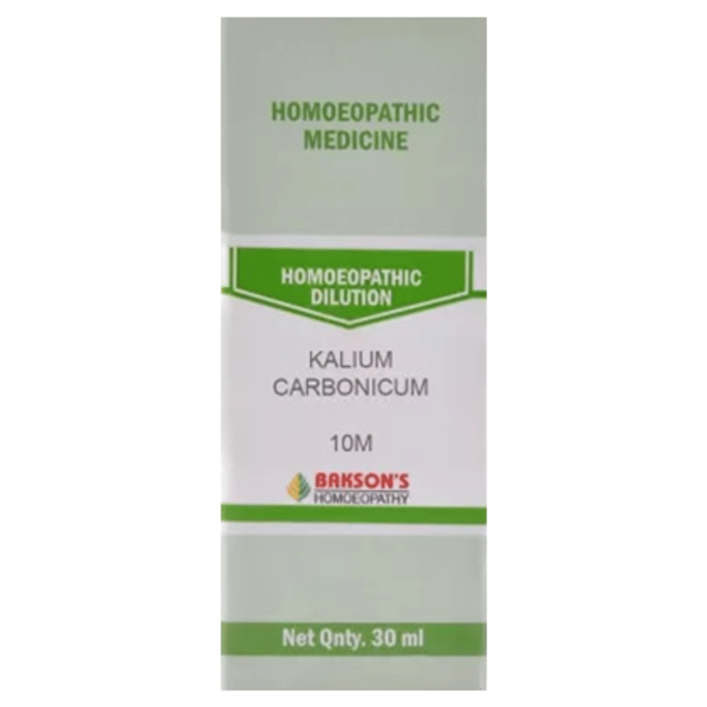 Bakson's Homeopathy Kalium Carbonicum Dilution 10M Bakson's Homeopathy Kalium Carbonicum Dilution 10M