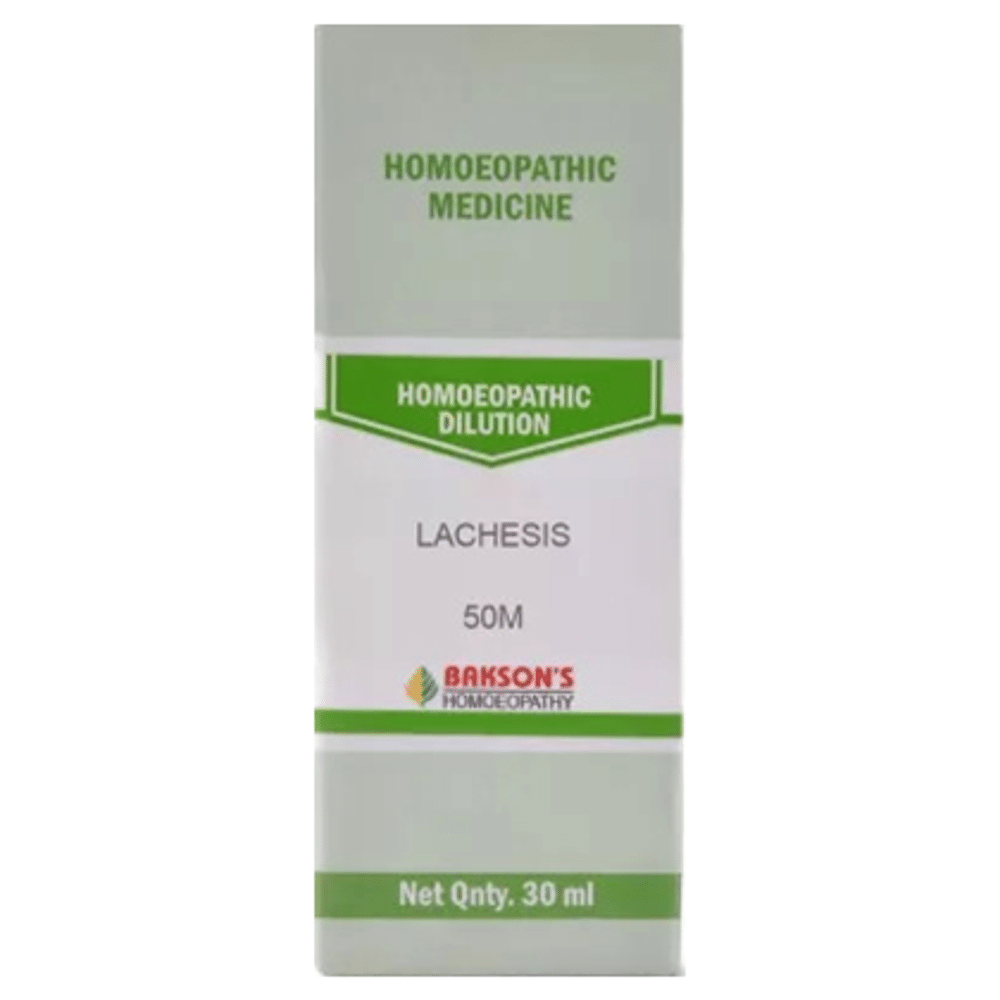 Bakson's Homeopathy Lachesis Dilution 50M Bakson's Homeopathy Lachesis Dilution 50M