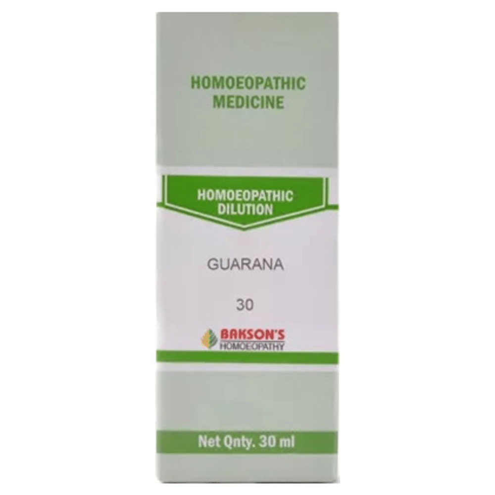 Bakson's Homeopathy Guarana Dilution 30
