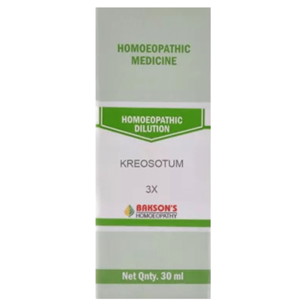 Bakson's Homeopathy Kreosotum Dilution 3X Bakson's Homeopathy Kreosotum Dilution 3X