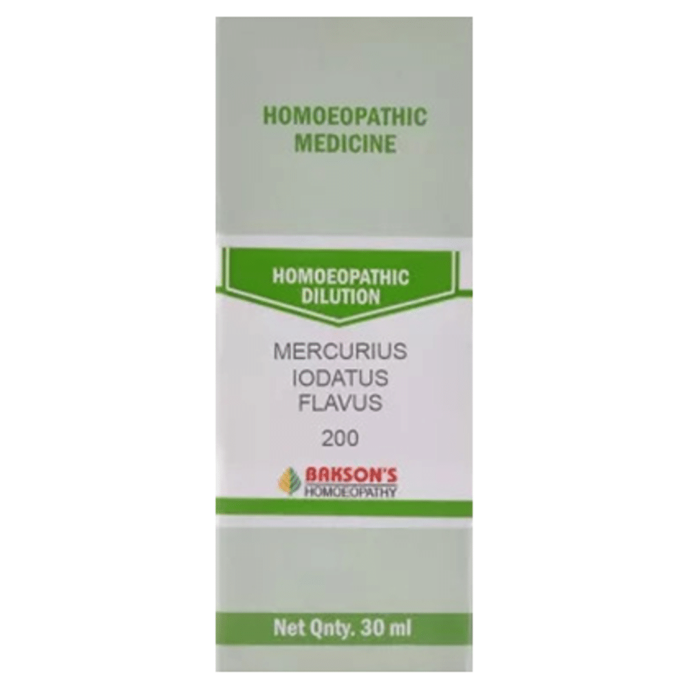 Bakson's Homeopathy Mercurius Iodatus Flavus Dilution 200