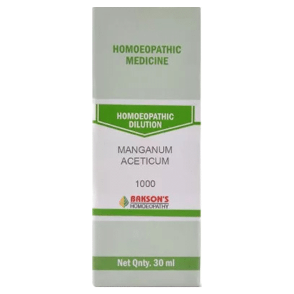 Bakson's Homeopathy Manganum Aceticum Dilution 1000 CH