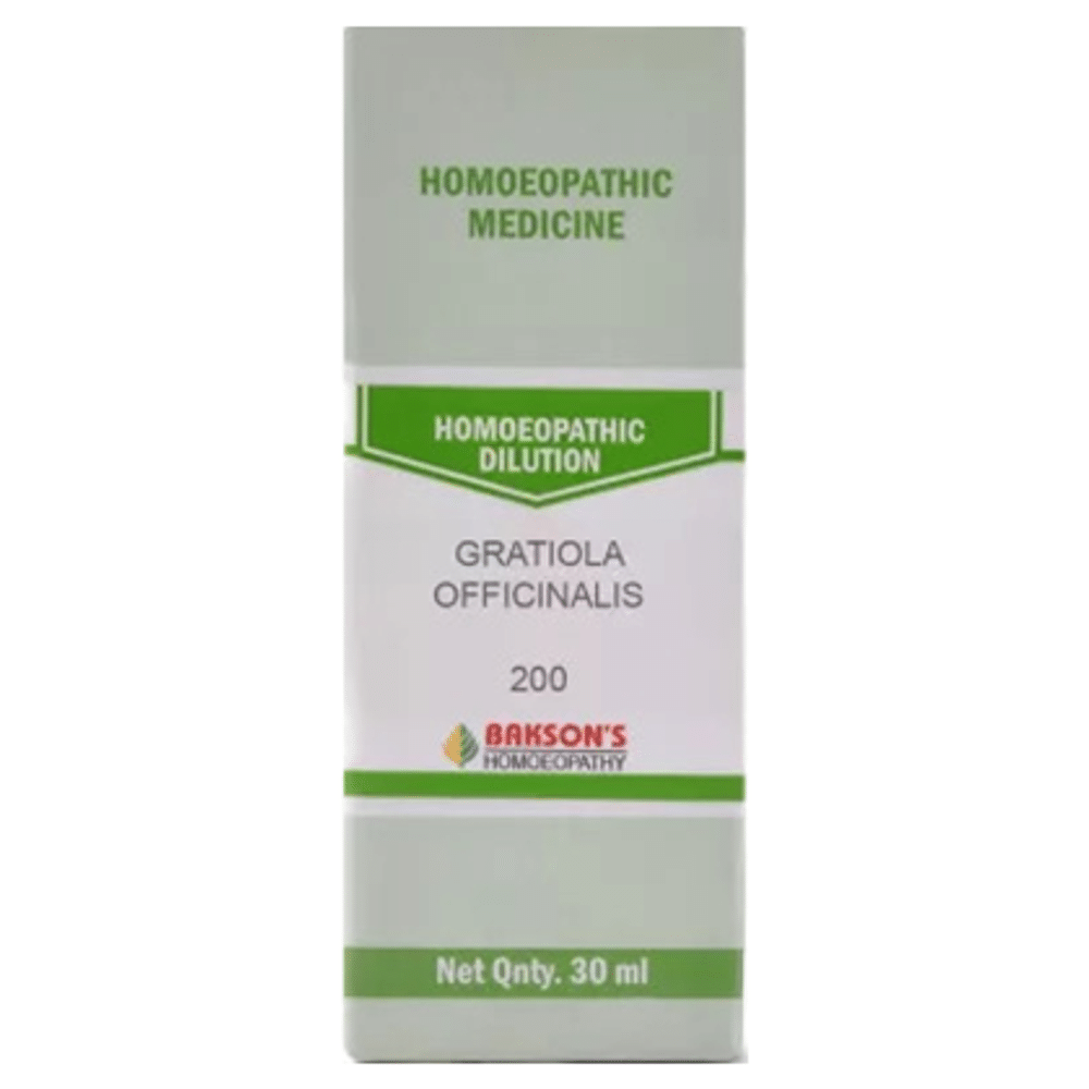 Bakson's Homeopathy Gratiola Officinalis Dilution 200 Bakson's Homeopathy Gratiola Officinalis Dilution 200