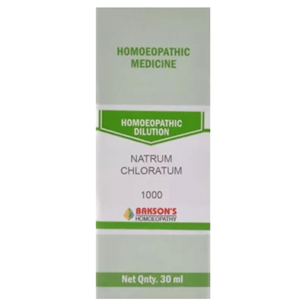 Bakson's Homeopathy Natrum Chloratum Dilution 1000 CH