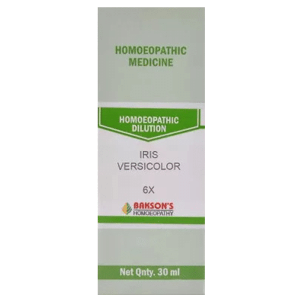 Bakson's Homeopathy Iris Versicolor Dilution 6X Bakson's Homeopathy Iris Versicolor Dilution 6X