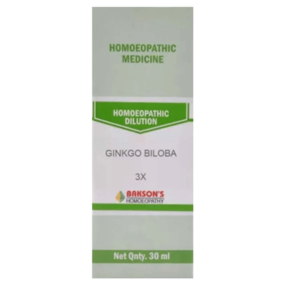Bakson's Homeopathy Ginkgo Biloba Dilution 3X