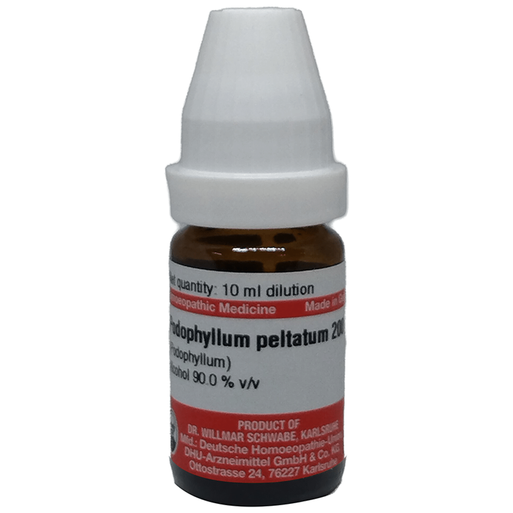 Dr Willmar Schwabe Germany Podophyllum Peltatum Dilution 200 Dr Willmar Schwabe Germany Podophyllum Peltatum Dilution 200