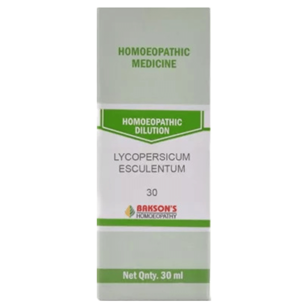Bakson's Homeopathy Lycopersicum Esculentum Dilution 30 Bakson's Homeopathy Lycopersicum Esculentum Dilution 30