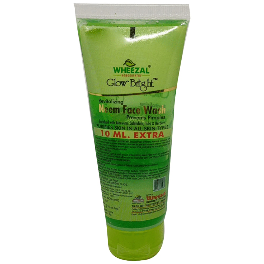 Wheezal Glow Bright Revitalizing Neem Face Wash Wheezal Glow Bright Revitalizing Neem Face Wash