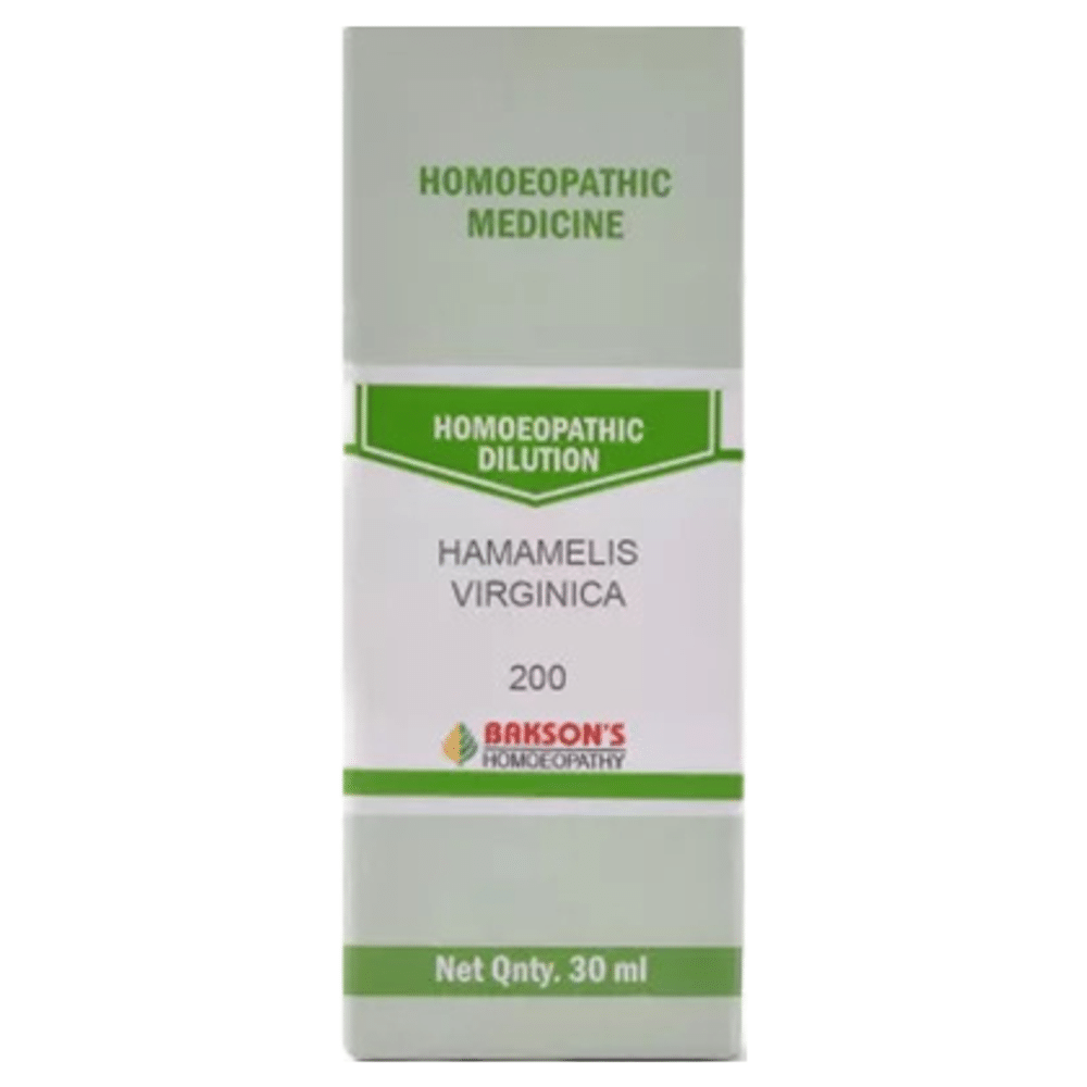 Bakson's Homeopathy Hamamelis Virginica Dilution 200 Bakson's Homeopathy Hamamelis Virginica Dilution 200