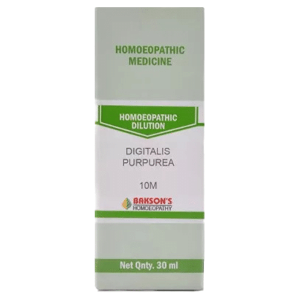 Bakson's Homeopathy Digitalis Purpurea Dilution 10M Bakson's Homeopathy Digitalis Purpurea Dilution 10M