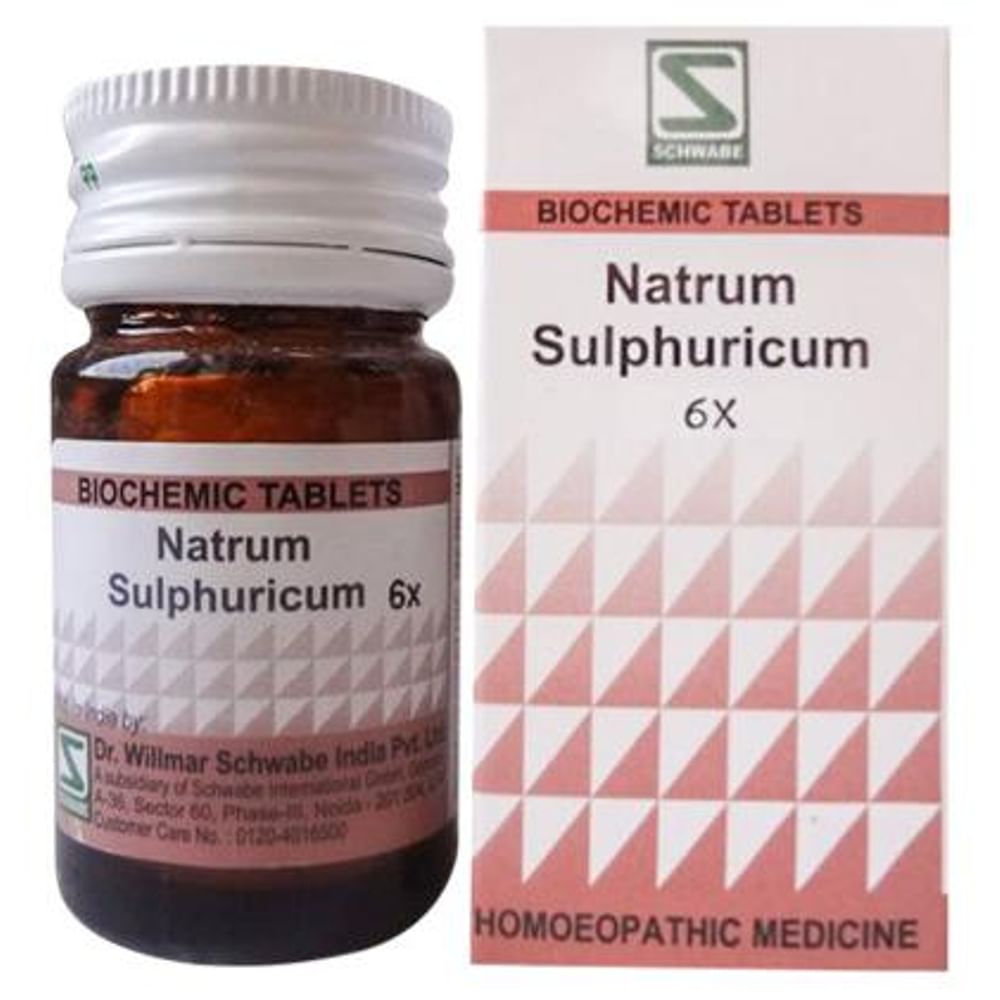 Dr Willmar Schwabe India Natrum Sulphuricum Biochemic Tablet 6X Dr Willmar Schwabe India Natrum Sulphuricum Biochemic Tablet 6X