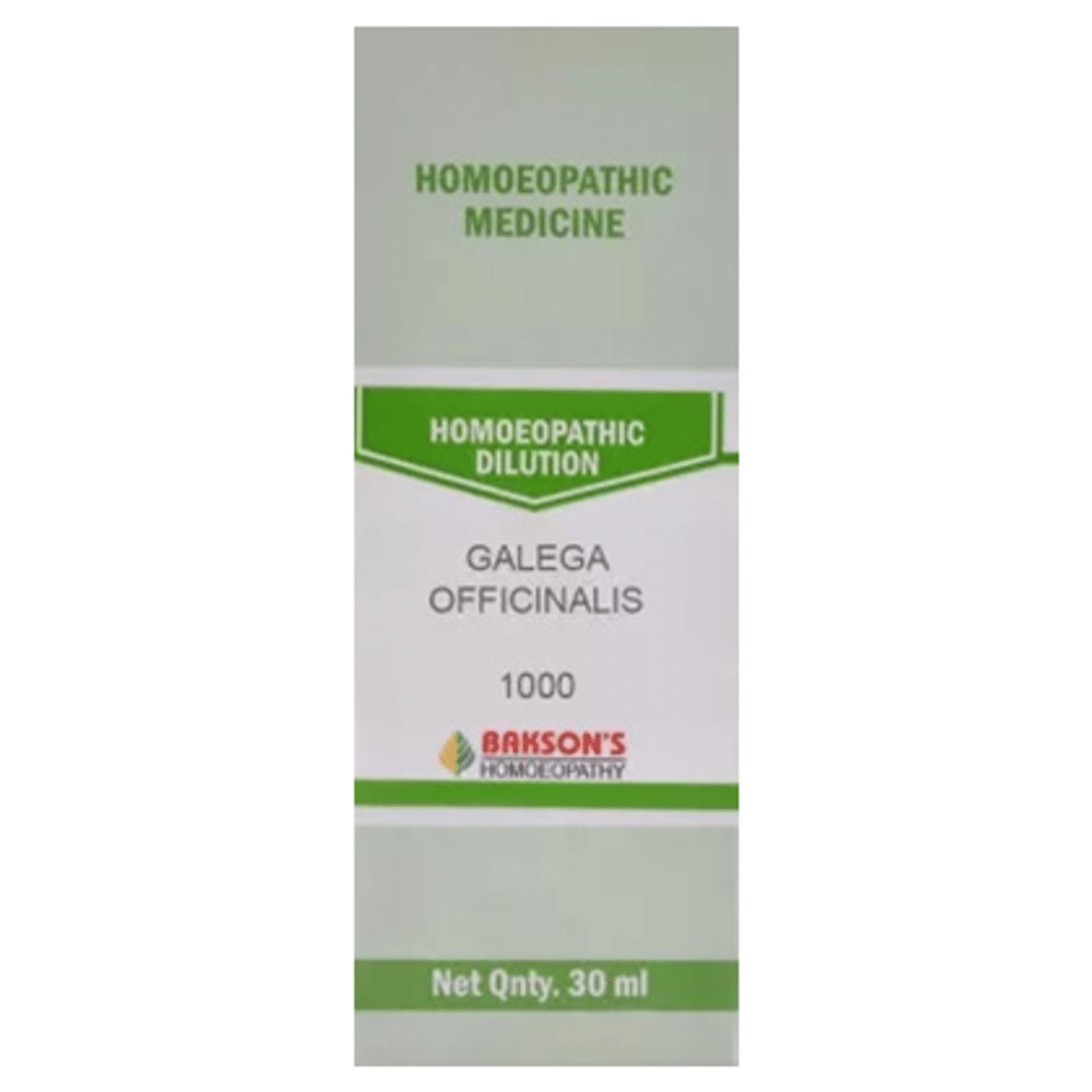 Bakson's Homeopathy Galega Officinalis Dilution 1000 CH Bakson's Homeopathy Galega Officinalis Dilution 1000 CH