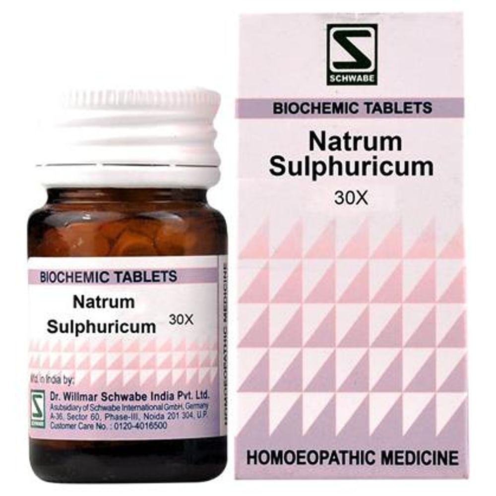 Dr Willmar Schwabe India Natrum Sulphuricum Biochemic Tablet 30X Dr Willmar Schwabe India Natrum Sulphuricum Biochemic Tablet 30X