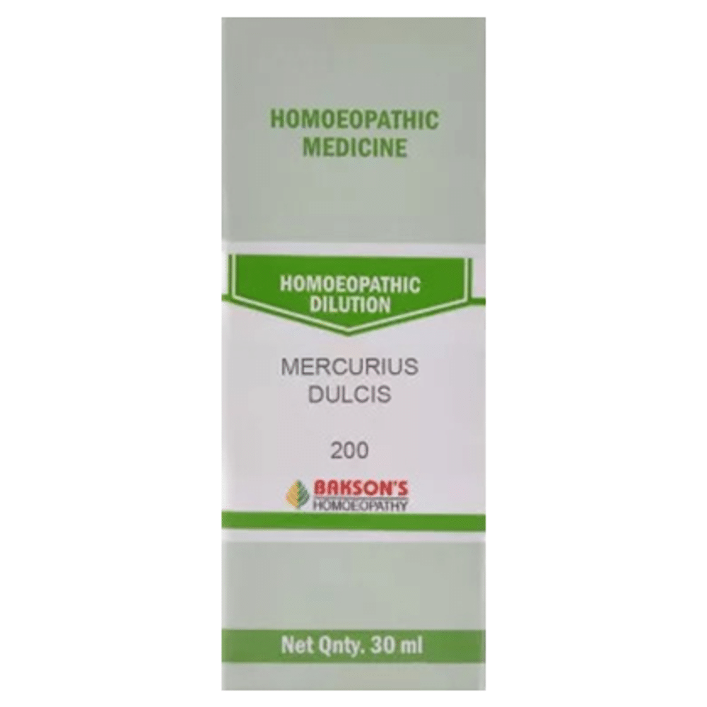 Bakson's Homeopathy Mercurius Dulcis Dilution 200 Bakson's Homeopathy Mercurius Dulcis Dilution 200