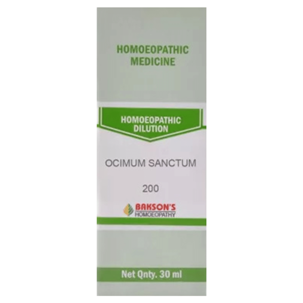 Bakson's Homeopathy Ocimum Sanctum Dilution 200 Bakson's Homeopathy Ocimum Sanctum Dilution 200