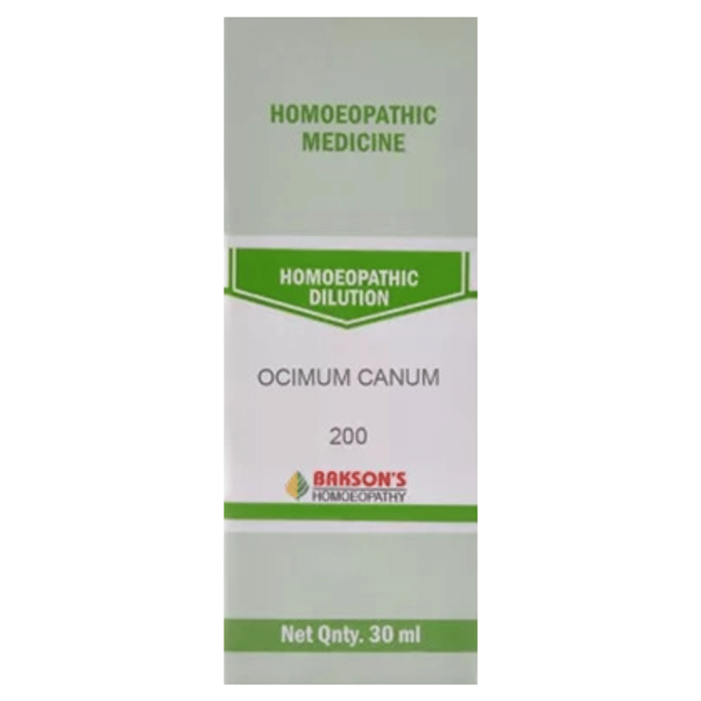 Bakson's Homeopathy Ocimum Canum Dilution 200 Bakson's Homeopathy Ocimum Canum Dilution 200