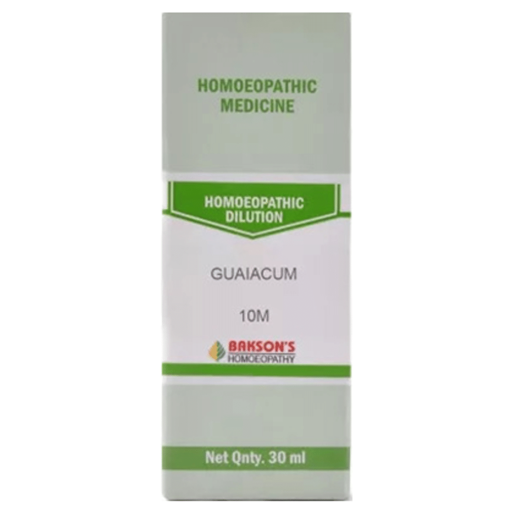 Bakson's Homeopathy Guaiacum Dilution 10M Bakson's Homeopathy Guaiacum Dilution 10M