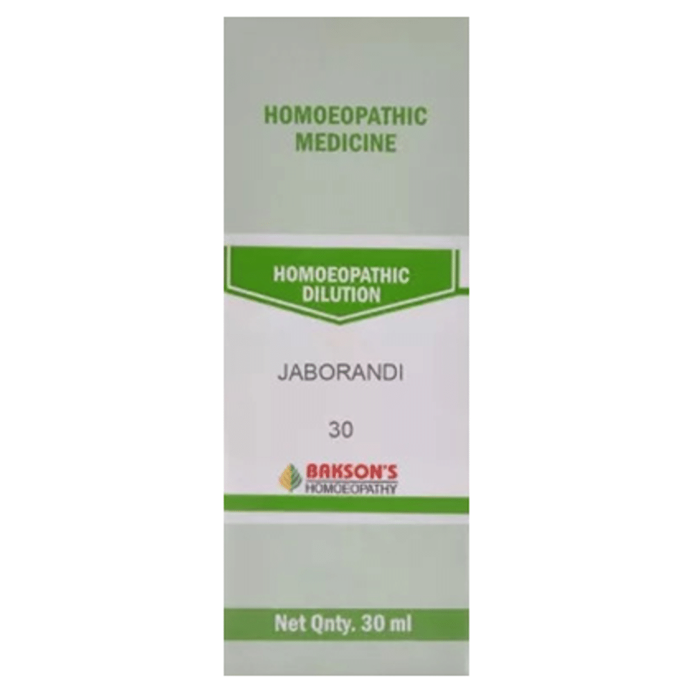 Bakson's Homeopathy Jaborandi Dilution 30