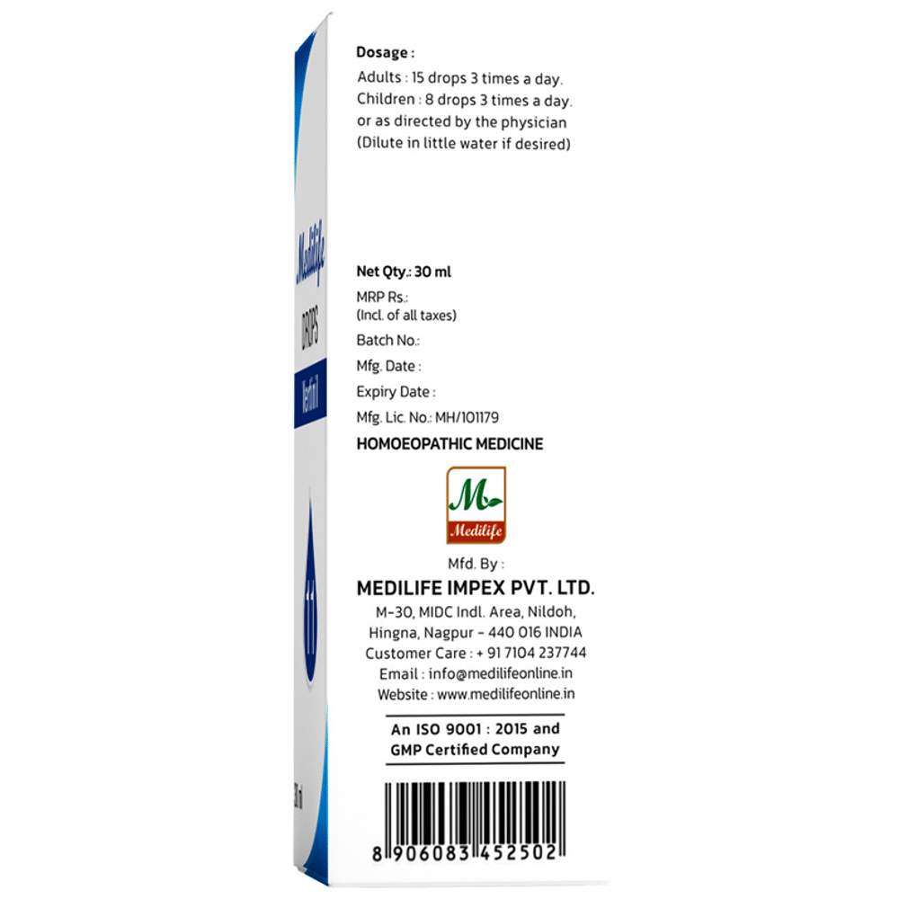 Medilife No 11 Vertinil Drop (30ml Each) Medilife No 11 Vertinil Drop (30ml Each)