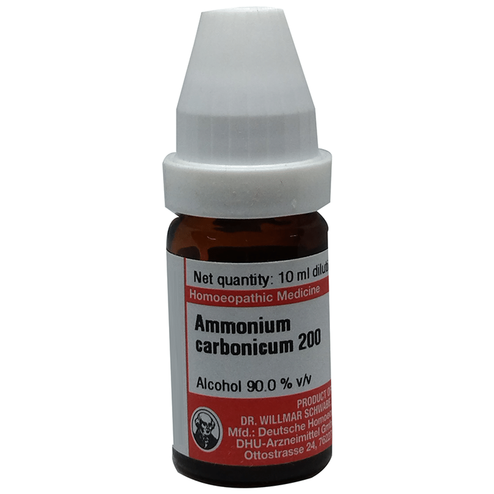Dr Willmar Schwabe Germany Ammonium Carbonicum Dilution 200 Dr Willmar Schwabe Germany Ammonium Carbonicum Dilution 200