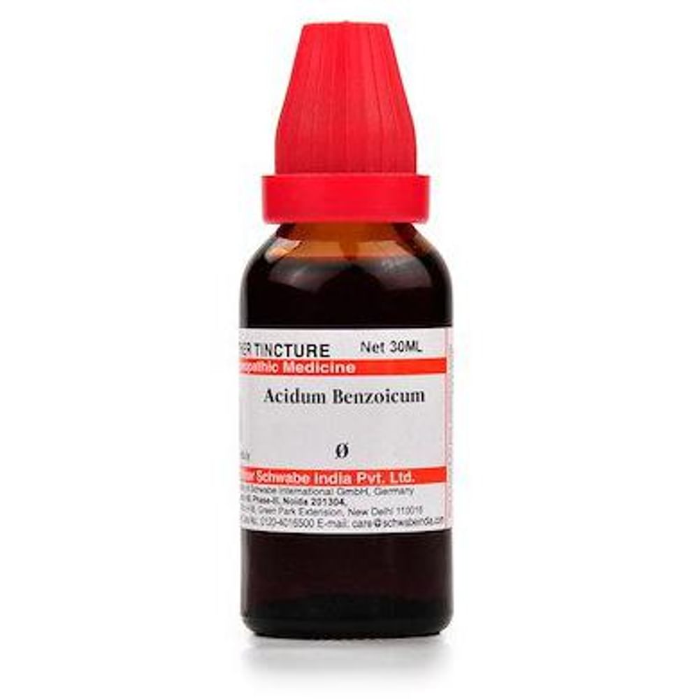 Dr Willmar Schwabe India Acidum Benzoicum Mother Tincture Q Dr Willmar Schwabe India Acidum Benzoicum Mother Tincture Q