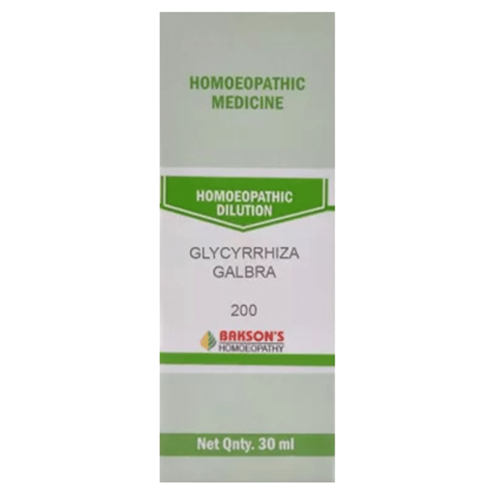 Bakson's Homeopathy Glycyrrhiza Galbra Dilution 200 Bakson's Homeopathy Glycyrrhiza Galbra Dilution 200