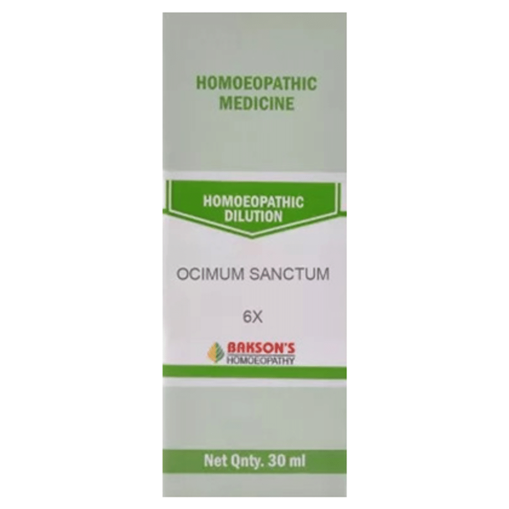 Bakson's Homeopathy Ocimum Sanctum Dilution 6X Bakson's Homeopathy Ocimum Sanctum Dilution 6X