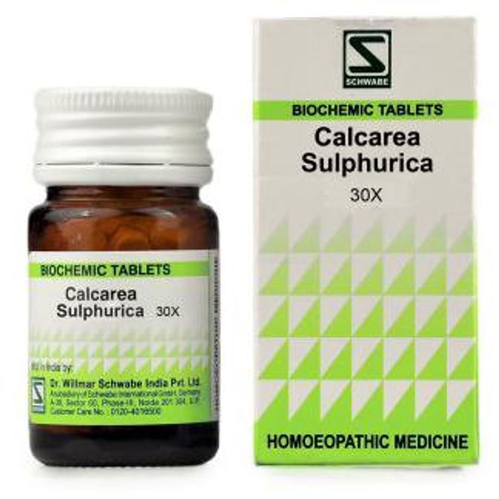 Dr Willmar Schwabe India Calcarea Sulphurica Biochemic Tablet 30X Dr Willmar Schwabe India Calcarea Sulphurica Biochemic Tablet 30X