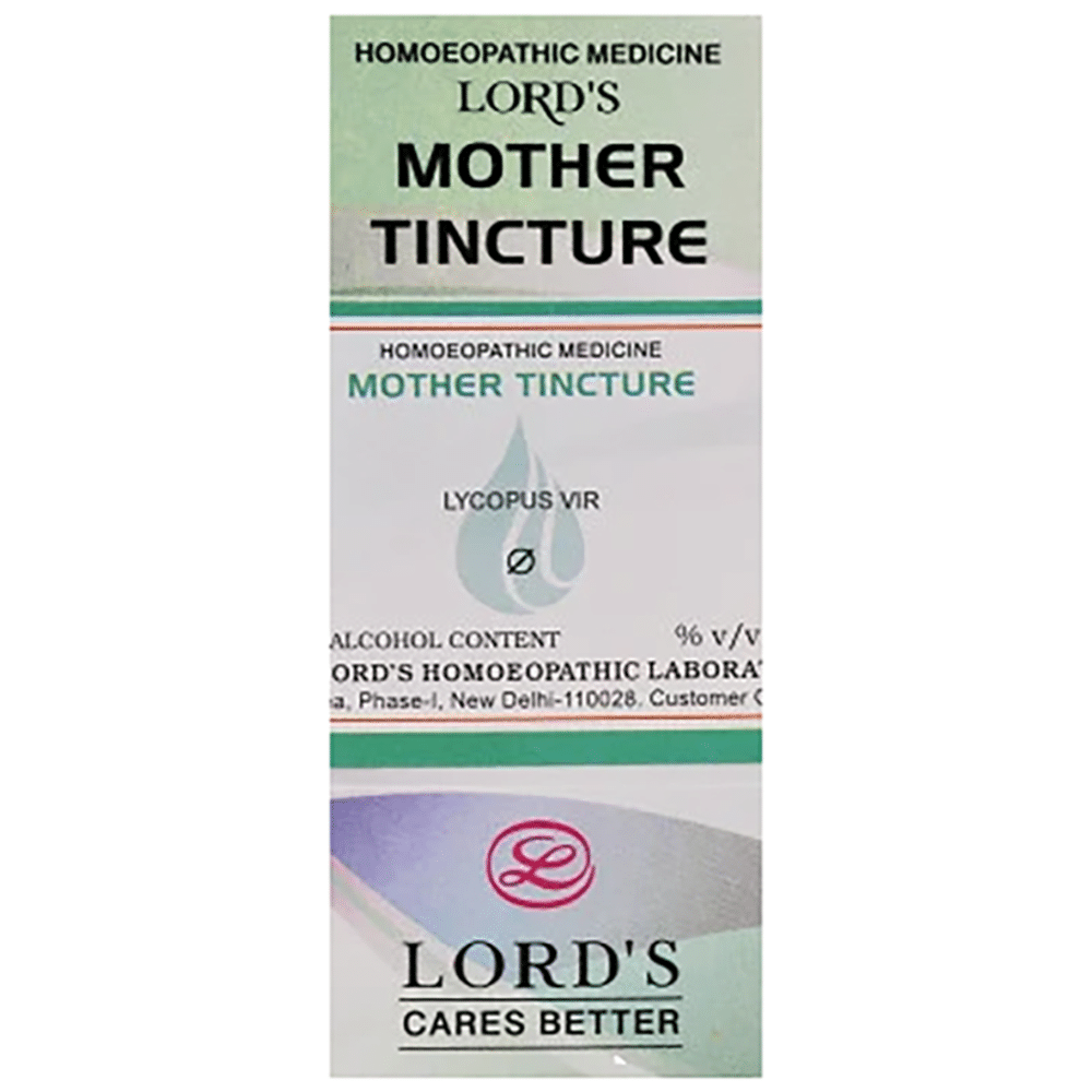 Lord's Lycopus Vir Mother Tincture Q Lord's Lycopus Vir Mother Tincture Q