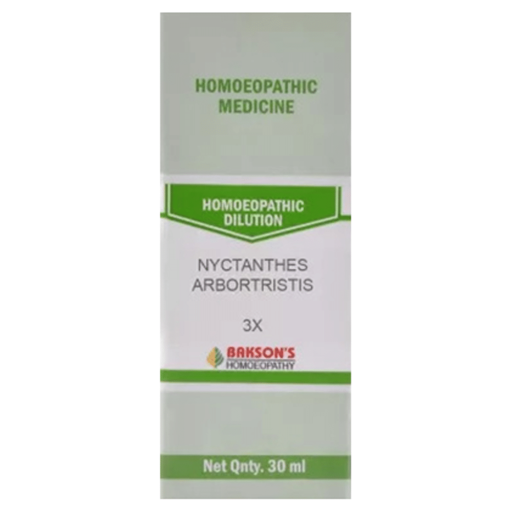 Bakson's Homeopathy Nyctanthes Arbortristis Dilution 3X