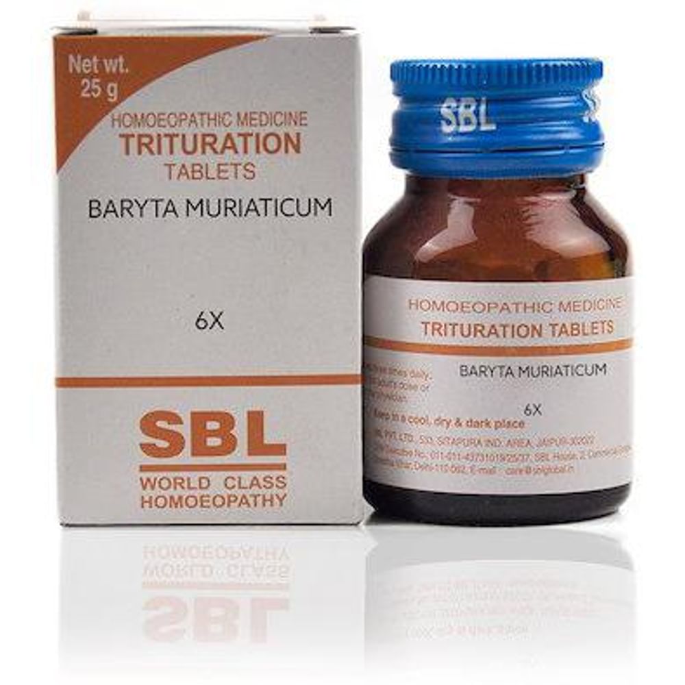 SBL Baryta Muriaticum Trituration Tablet 6X SBL Baryta Muriaticum Trituration Tablet 6X