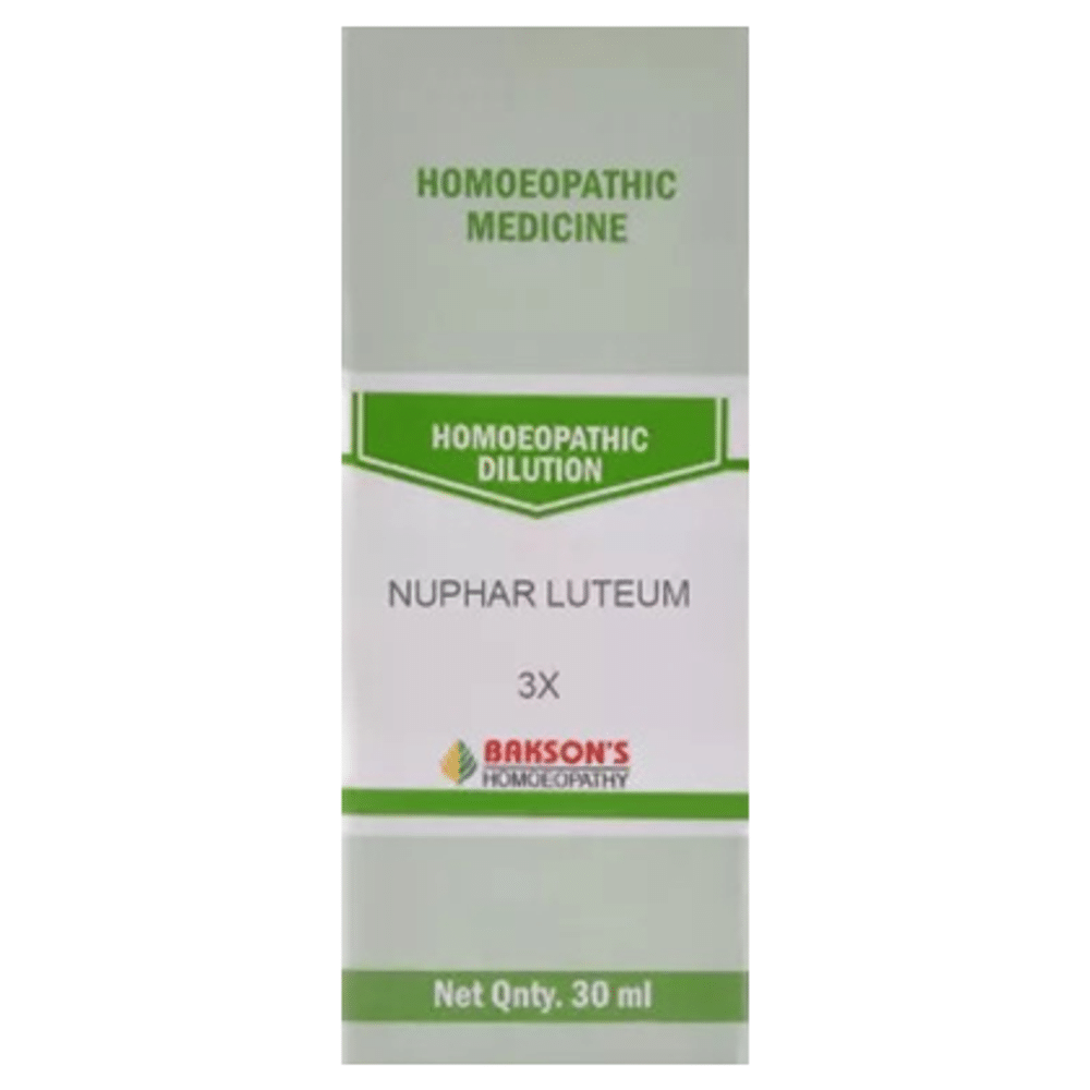 Bakson's Homeopathy Nuphar Luteum Dilution 3X Bakson's Homeopathy Nuphar Luteum Dilution 3X