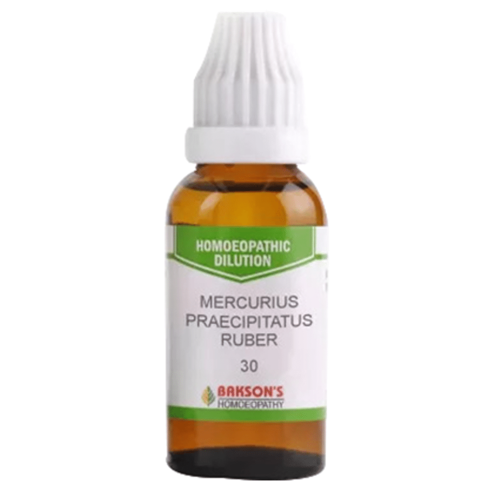 Bakson's Homeopathy Mercurius Praecipitatus Ruber Dilution 30 Bakson's Homeopathy Mercurius Praecipitatus Ruber Dilution 30