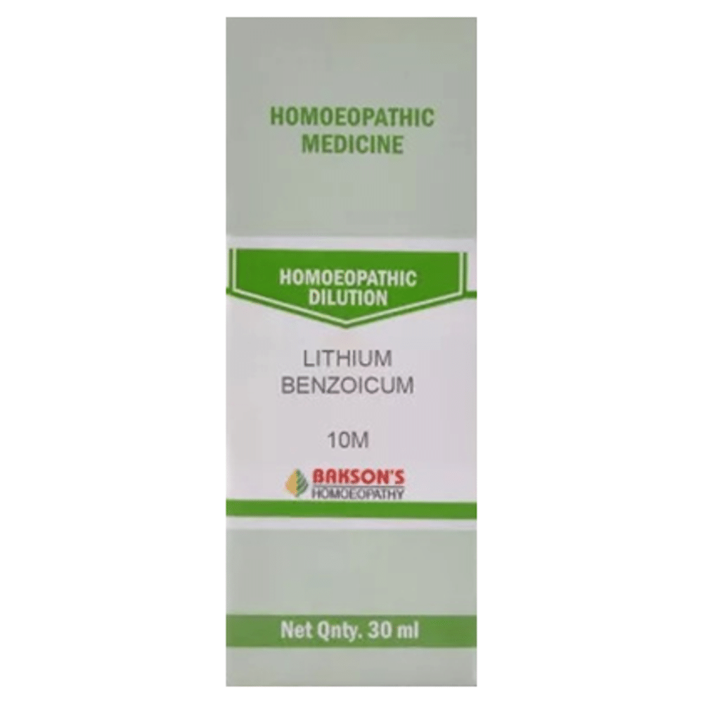 Bakson's Homeopathy Lithium Benzoicum Dilution 10M