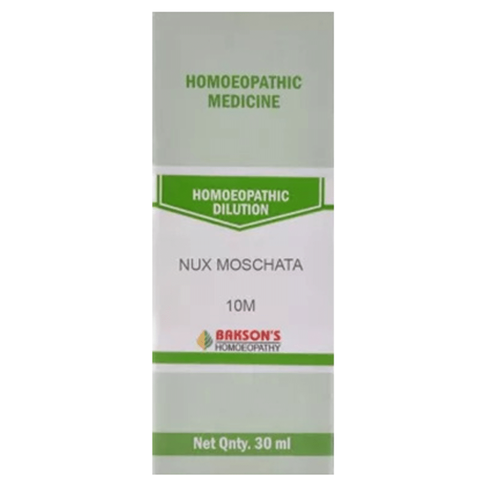 Bakson's Homeopathy Nux Moschata Dilution 10M