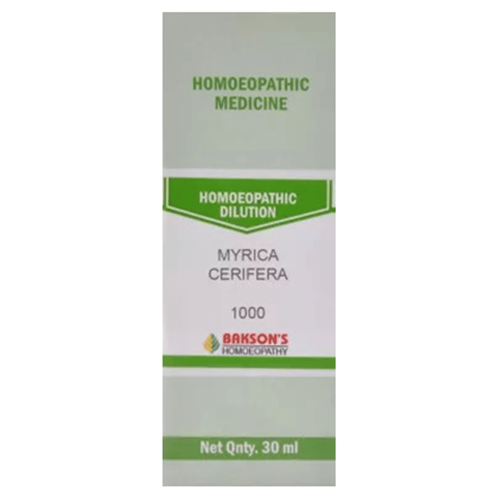 Bakson's Homeopathy Myrica Cerifera Dilution 1000 CH